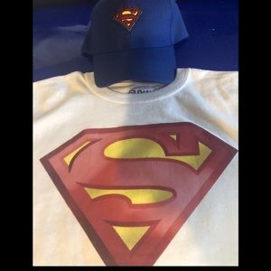 Superman t shirt cape  cap ( superhero school day)